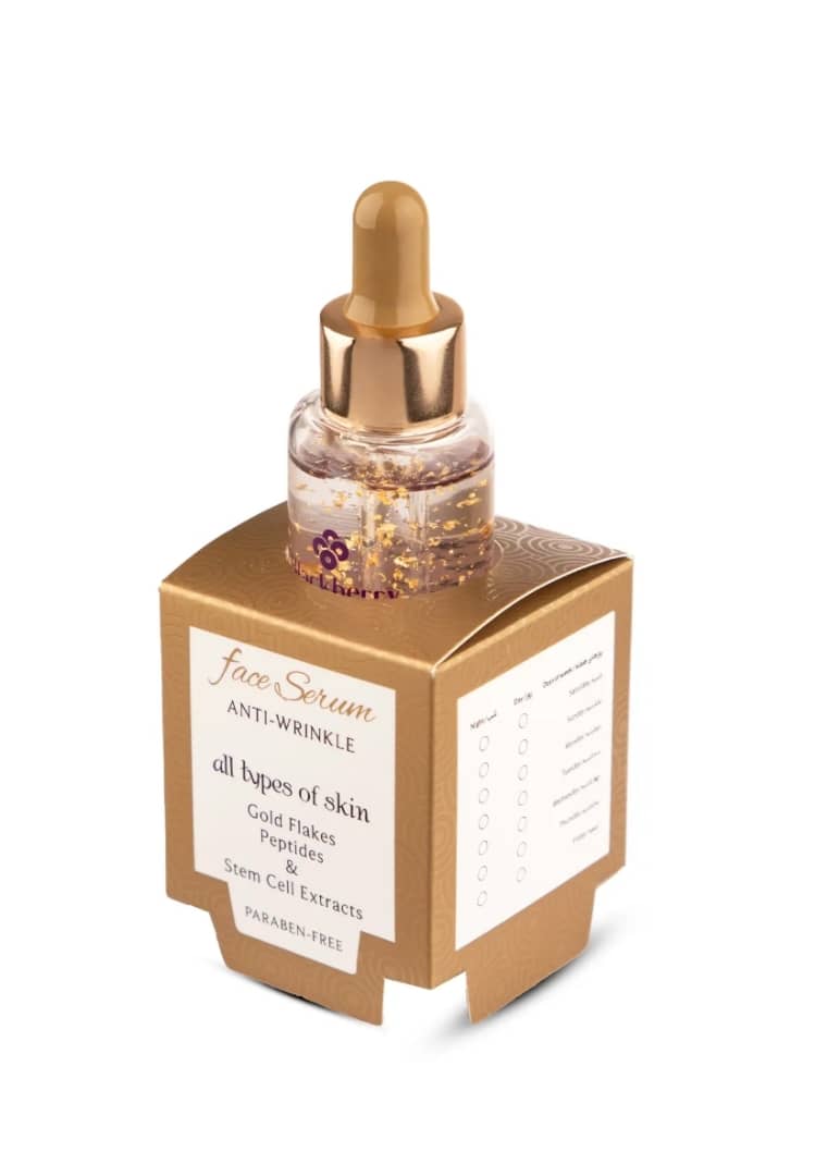 تصویر سرم صورت ضد چروک حاوی ذرات طلای 24 عیار بلک بری 40 میلی‌لیتر 