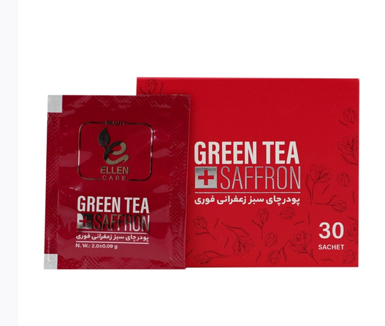 عصاره چای سبز زعفرانی فوری بسته 30عددی