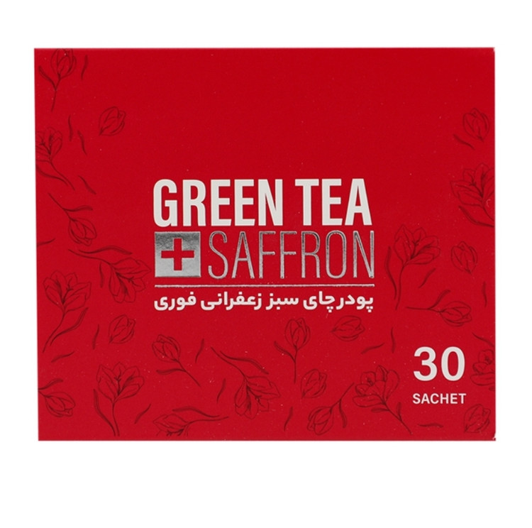 عصاره چای سبز زعفرانی فوری بسته 30عددی