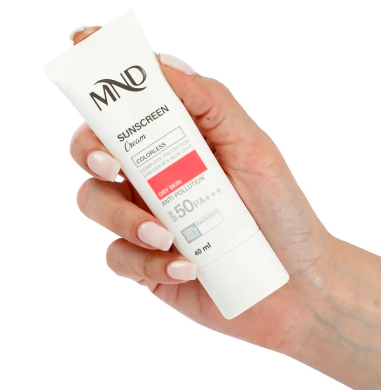 کرم ضد آفتاب با فاکتور حفاظتی 50 (SPF 50) ام ان دی مناسب پوست خشک حجم40 میلی لیتر