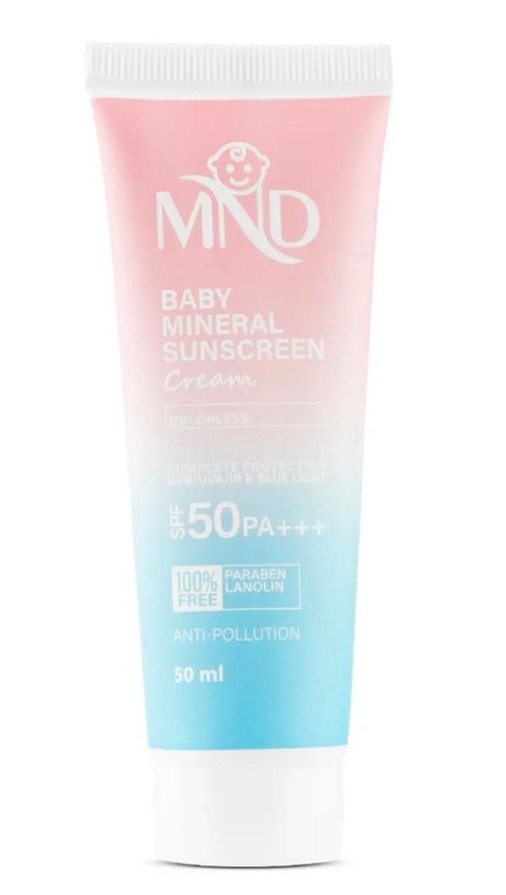 کرم ضد آفتاب فیزیکی کودک ام ان دی با فاکتور حفاظتی 50 (SPF 50) حجم50 میلی لیتر